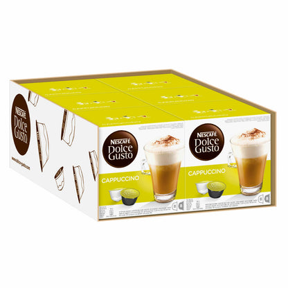 Nescafé Dolce Gusto Cappuccino, Coffee, Coffee Capsule, Pack of 6, 6 x 16 Capsules (48 Servings)