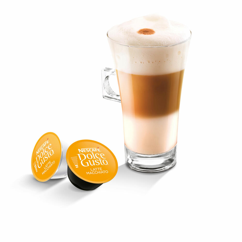 Nescafé Dolce Gusto Latte Macchiato Vorratsbox 3er Set, Kaffee, Kaffeekapseln, 3 x 30 Kapseln / 15 Portionen