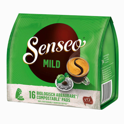 Senseo Kaffeepads Mild, 3er Pack, Feiner und Samtweicher Geschmack, Kaffee, je 16 Pads, mit Tasse