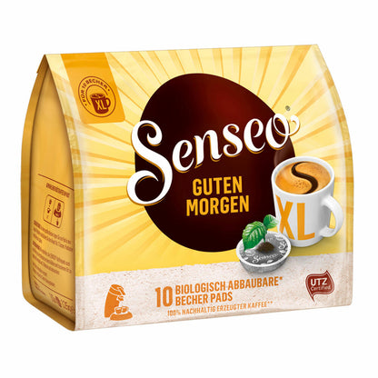 Senseo Coffee Pads Good Morning XL, Pack of 3, Strong &amp; Intense, Coffee Pads, 10 Pads Each, with Cup