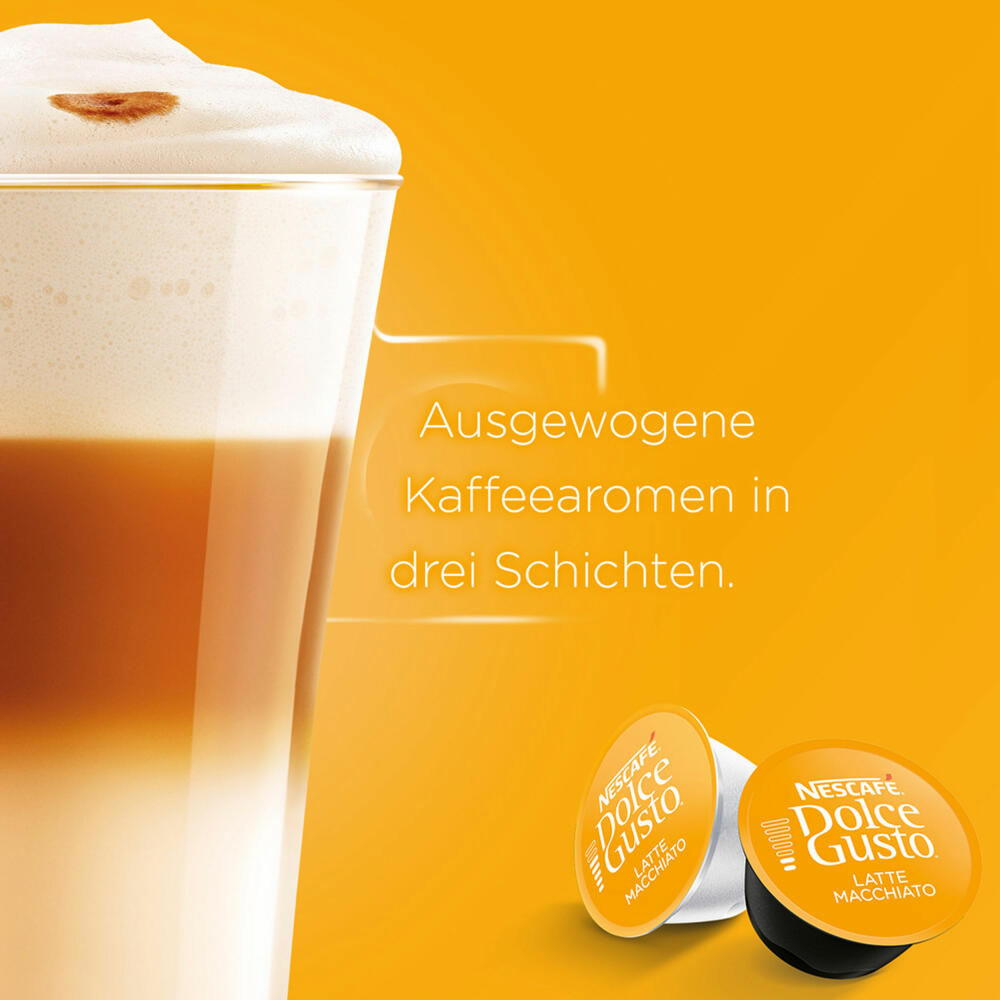 Nescafé Dolce Gusto Latte Macchiato Vorratsbox 2er Set, Kaffee, Kaffeekapseln, 2 x 30 Kapseln / 15 Portionen