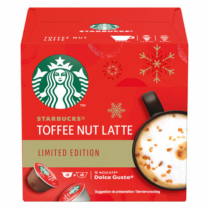 Nescafé Dolce Gusto Starbucks Toffee Nut Latte Set of 2, Limited Edition, Coffee, Latte, Coffee Capsules, 24 Capsules, 12 Servings