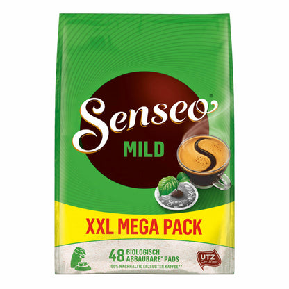 Senseo Kaffeepads Mild Roast, Feiner und Samtweicher Geschmack, Kaffee Pads für Kaffepadmaschinen, 144 Pads, mit Paddose