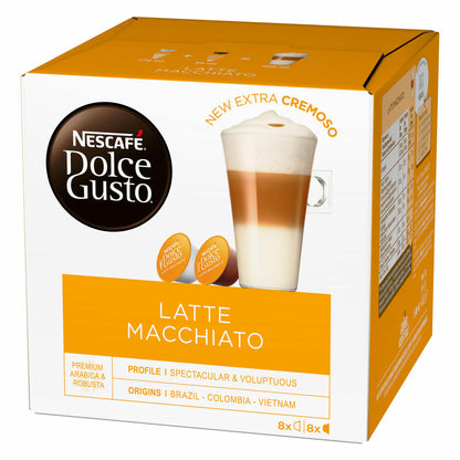 Nescafé Dolce Gusto Latte Macchiato, Kaffee, Kaffeekapsel, 2er Pack, 2 x 16 Kapseln (16 Portionen)