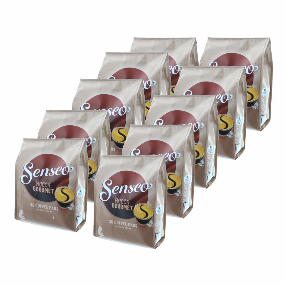 Senseo Coffee Pads Mocca Gourmet, Fresh &amp; Intensive, Coffee for Coffee Pad Machines, 360 Pads