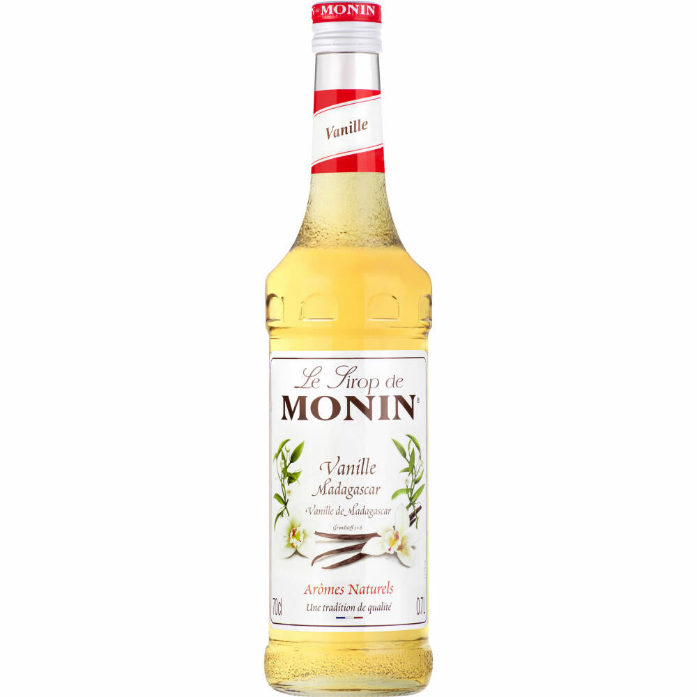 Monin syrup vanilla from Madagascar, for cocktails, coffee, coffee syrup, cocktail syrup, 0.7 L