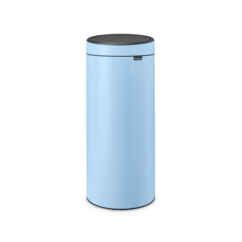 Brabantia Touch Bin, Mülleimer, Abfalleimer, Stahl, Dreamy Blue, 30 L, 202728