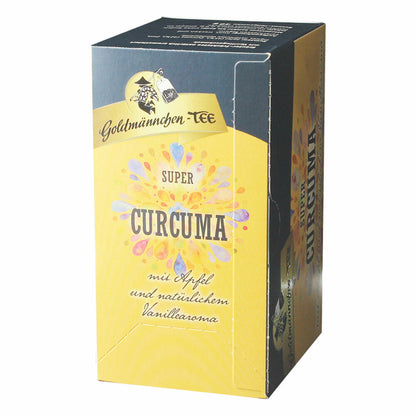 Goldmännchen Super Curcuma Tee, Kräuter-Früchtetee, Kräuter und Früchte, 20 einzeln versiegelte Teebeutel