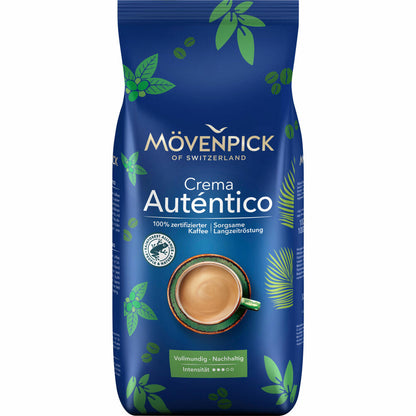 Mövenpick Crema Autentico, coffee, whole beans, bean coffee, coffee beans, 1 kg