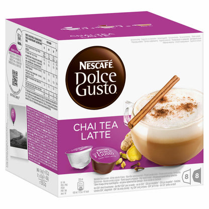 Nescafé Dolce Gusto Chai Tea Latte, tea, tea capsule, pack of 5, 5 x 16 capsules (40 servings)