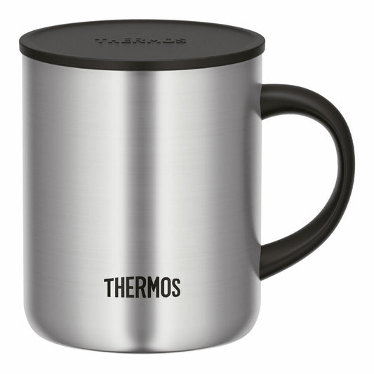 Thermos insulated drinking cup Longlife Mug, thermal mug, coffee mug, cup, stainless steel, Stainless Steel Matt, 350 ml, 4071.205.035