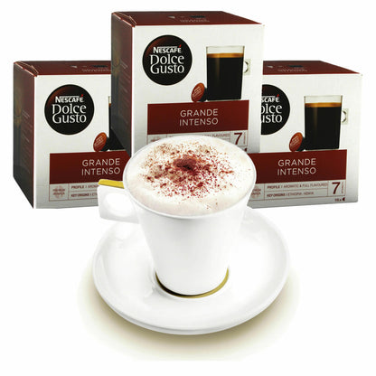 Nescafé DOLCE GUSTO Cups Gift Set, 3 Packs with Cup Caffè Grande Intenso, Strong, Coffee, Coffee Capsule, Capsules