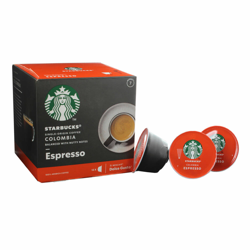 Nescafé Dolce Gusto Starbucks Colombia Espresso 3er Set, Kaffee, Röstkaffee, Kaffeekapseln, 3x12 Kapseln