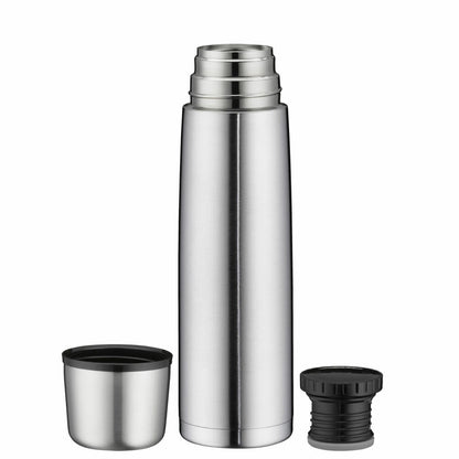 alfi insulated bottle ISOTHERM PERFECT screw cap, insulated bottle, thermos flask, bottle, stainless steel, Stainless Steel Mat, 1 L, 5107205100