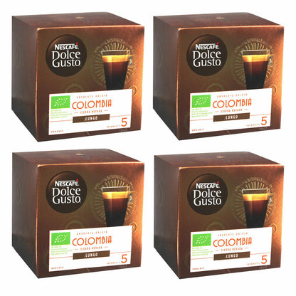 Nescafé Dolce Gusto Absolute Origin Colombia Sierra Nevada Lungo, Kaffee Kapsel, Kaffeekapsel, Röstkaffee, Bio, 48 Kapseln