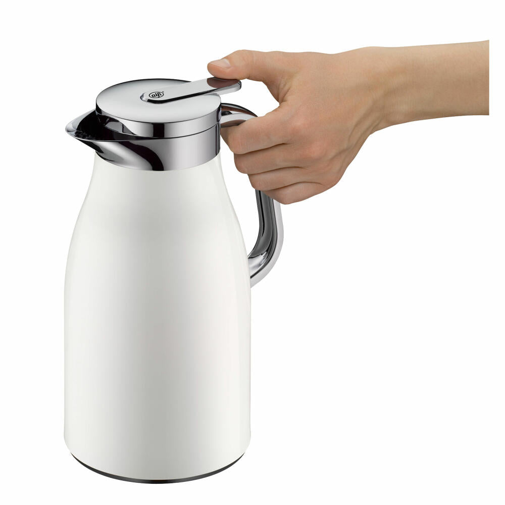 Alfi Skyline Thermos Jug, Stainless Steel, Coconut White Matt, 1 L, 1321211100