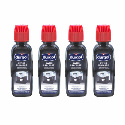 Durgol Swiss Espresso Spezial-Entkalker, Spezialentkalker, 2 Packungen, 4 x 125ml