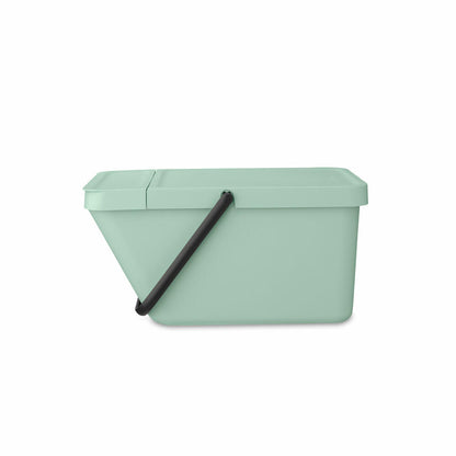 Brabantia Abfallbehälter Sort & Go, Abfalleimer, Mülleimer, Kunststoff, Jade Green, 20 L, 277764