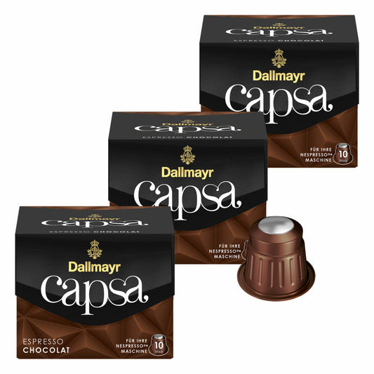 Dallmayr Capsa Espresso Chocolat, Nespresso Compatible Capsule, Coffee Capsule, Roasted Coffee, Coffee, 30 Capsules