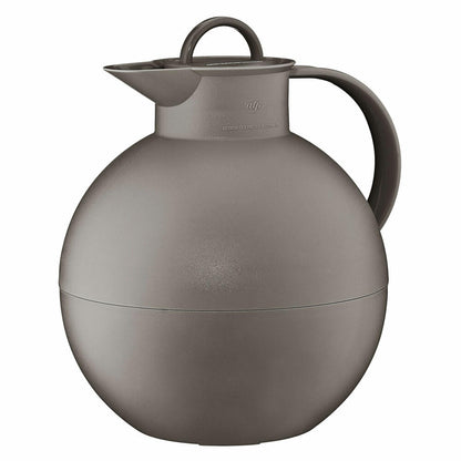 alfi insulated jug KUGEL, insulated jug, jug, coffee pot, plastic / hard glass insert, Desert Grey Mat, 0.94 L, 0115996094