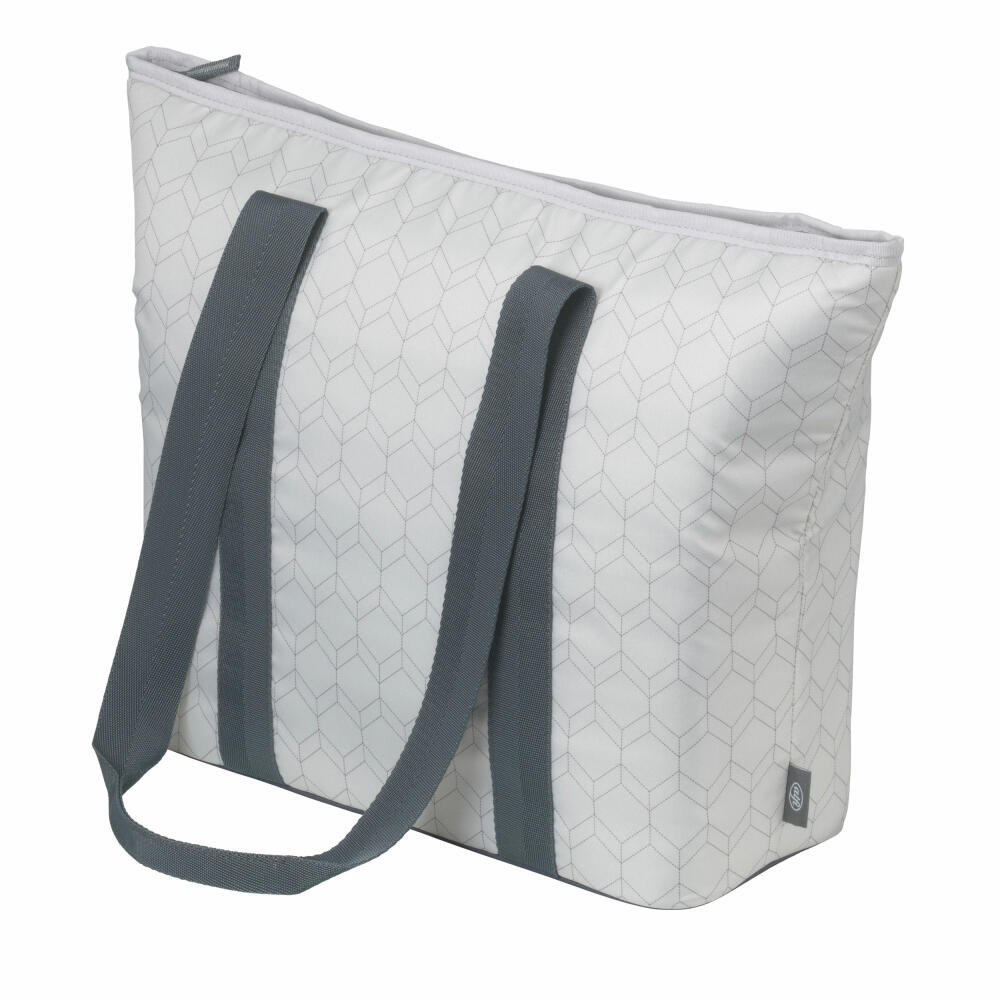 alfi cooler bag ISO SHOPPER, insulated bag, shopping bag, thermo shopper, polyester, geo grey, 17 L, 0007440170