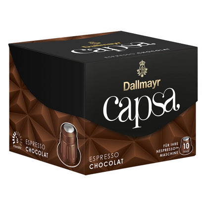 Dallmayr Capsa Espresso Chocolat, Nespresso Compatible Capsule, Coffee Capsule, Roasted Coffee, Coffee, 100 Capsules