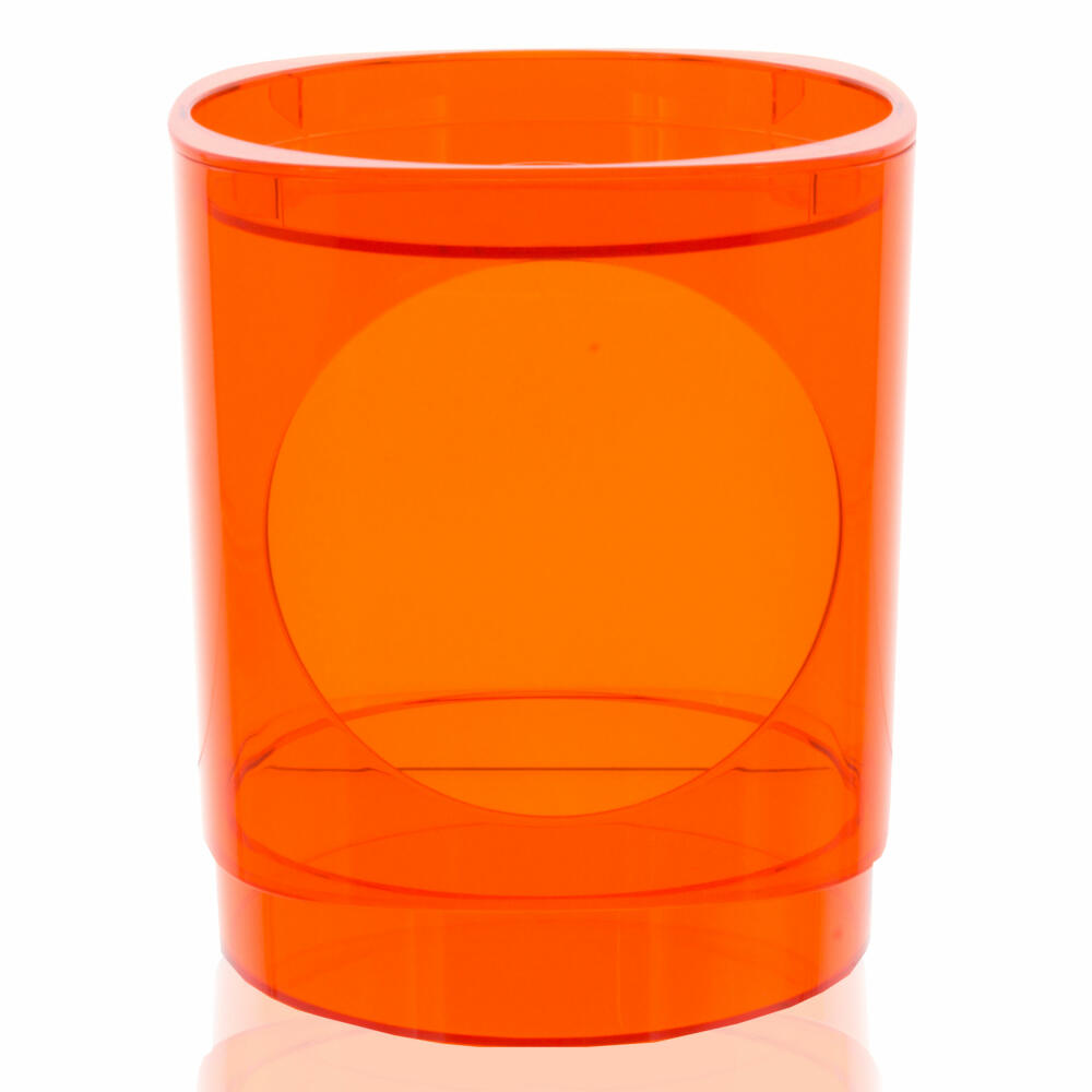 Nescafé Dolce Gusto capsule holder Cuba, suitable for Café Royal capsules, coffee capsule holder, holder for 36 capsules, coffee capsule, acrylic glass, orange, Ø 15 cm