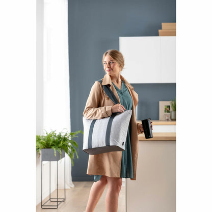 alfi cooler bag ISO SHOPPER, insulated bag, shopping bag, thermo shopper, polyester, geo grey, 17 L, 0007440170