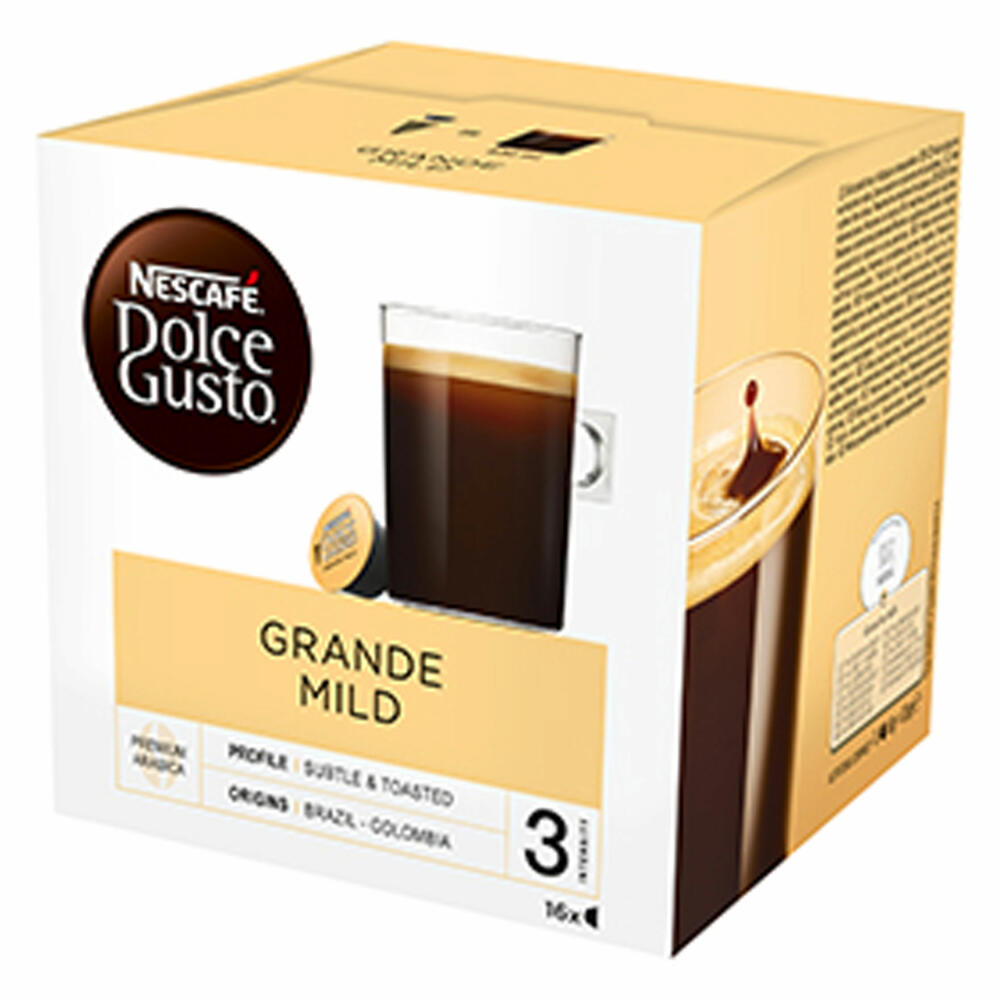 Nescafé Dolce Gusto Grande Mild, Coffee, Coffee Capsule, 16 Capsules