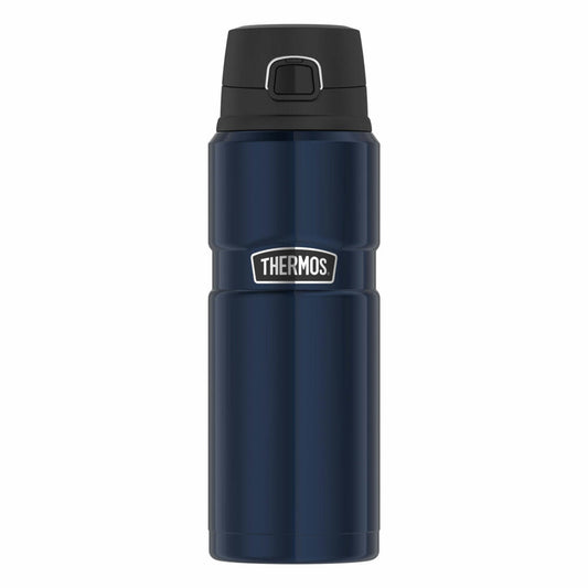 Thermos insulated bottle Stainless King, drinking bottle, stainless steel, Midnight Blue Polished, 700 ml, 4010256070