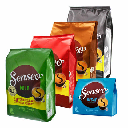 Senseo 48er Family Junior Pack, Kaffeepads, Kaffee Pads, 5 Sorten, 208 Pads / Portionen