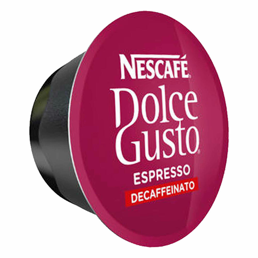 Nescafé Dolce Gusto Espresso Decaffeinato, Entkoffeiniert, Kaffee, Kaffeekapsel, 16 Kapseln