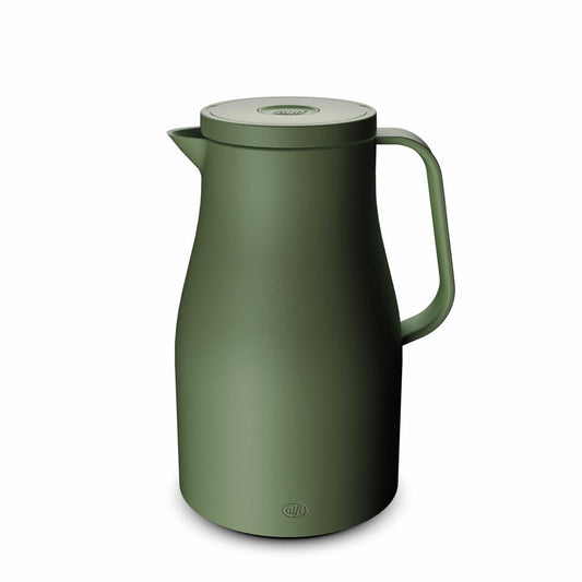 alfi insulated jug ECONSCIOUS, insulated jug, jug, coffee pot, plastic / hard glass insert, Fog Green, 1 L, 1125352100