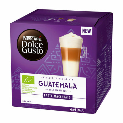 Nescafé Dolce Gusto Absolute Origin Guatemala Latte Macchiato 2er Set, Kaffee Kapsel, Kaffeekapsel, 24 Kapseln / 12 Portionen