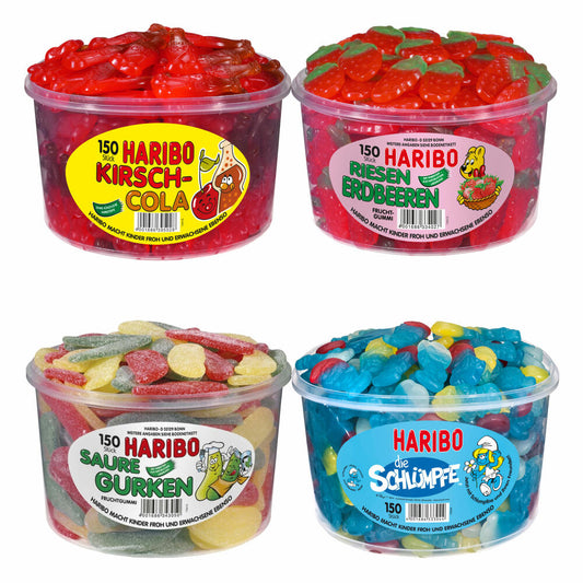 Haribo Porbierset Gelatinfrei 1, Fruchtgummi ohne Gelatine, Gelatinsiz, Gummibären