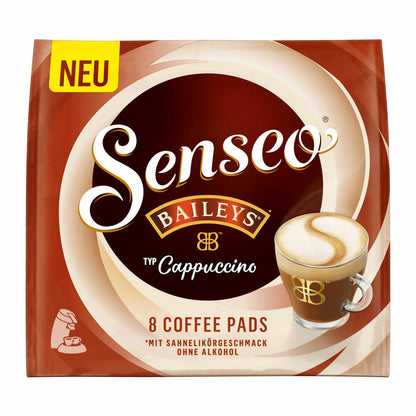 Senseo Type Cappuccino Baileys Coffee Pads, Aromatic, Coffee, Instant Coffee, 3 x 8 Pads