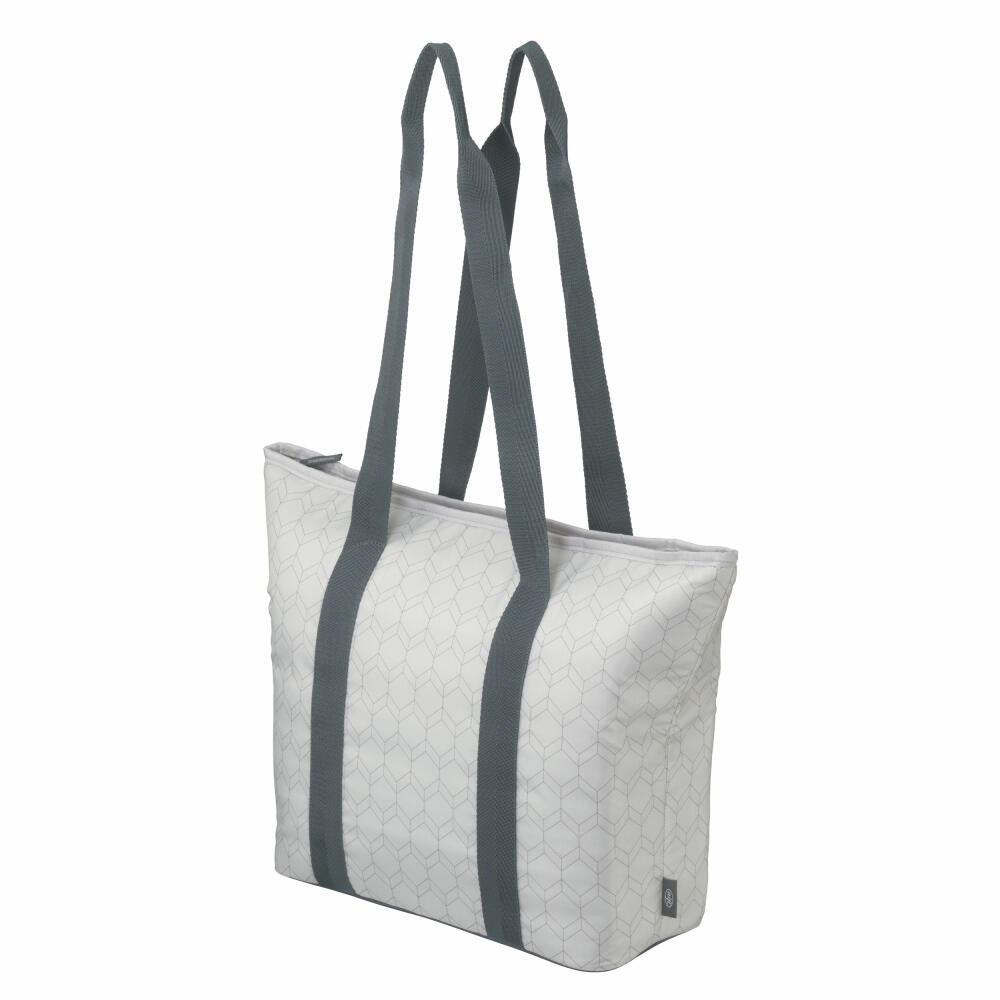 alfi Kühltasche ISO SHOPPER, Isotasche, Einkaufstasche, Thermo Shopper, Polyester, Geo Grey, 17 L, 0007440170