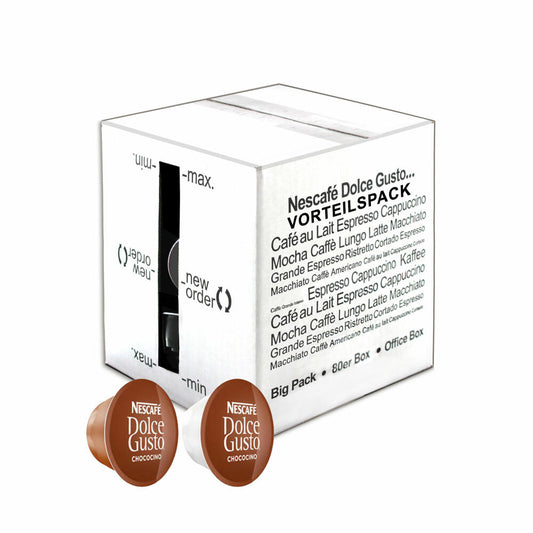 80 x Nescafé Dolce Gusto Chococino Cocoa, Chocolate, Cocoa Capsule, Bulk Pack, Value Pack, 80 Capsules