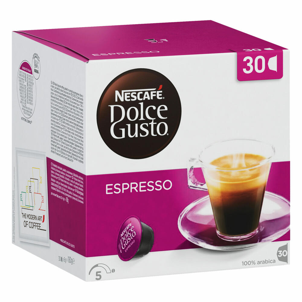 Nescafé Dolce Gusto Espresso Vorratsbox, Kaffee, Kaffeekapseln, 30 Kapseln