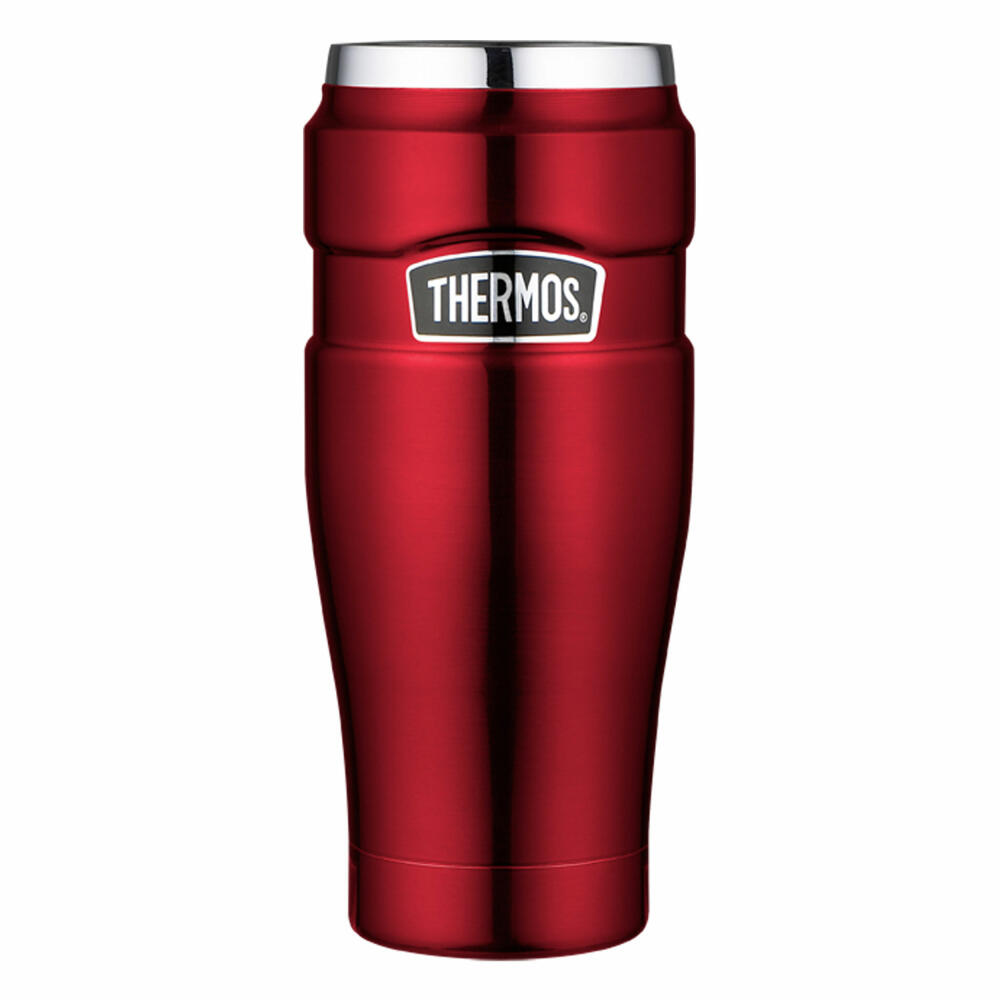 Thermos insulated mug Stainless King, drinking mug, thermal mug, mug, stainless steel, cranberry, 470 ml, 4002248047