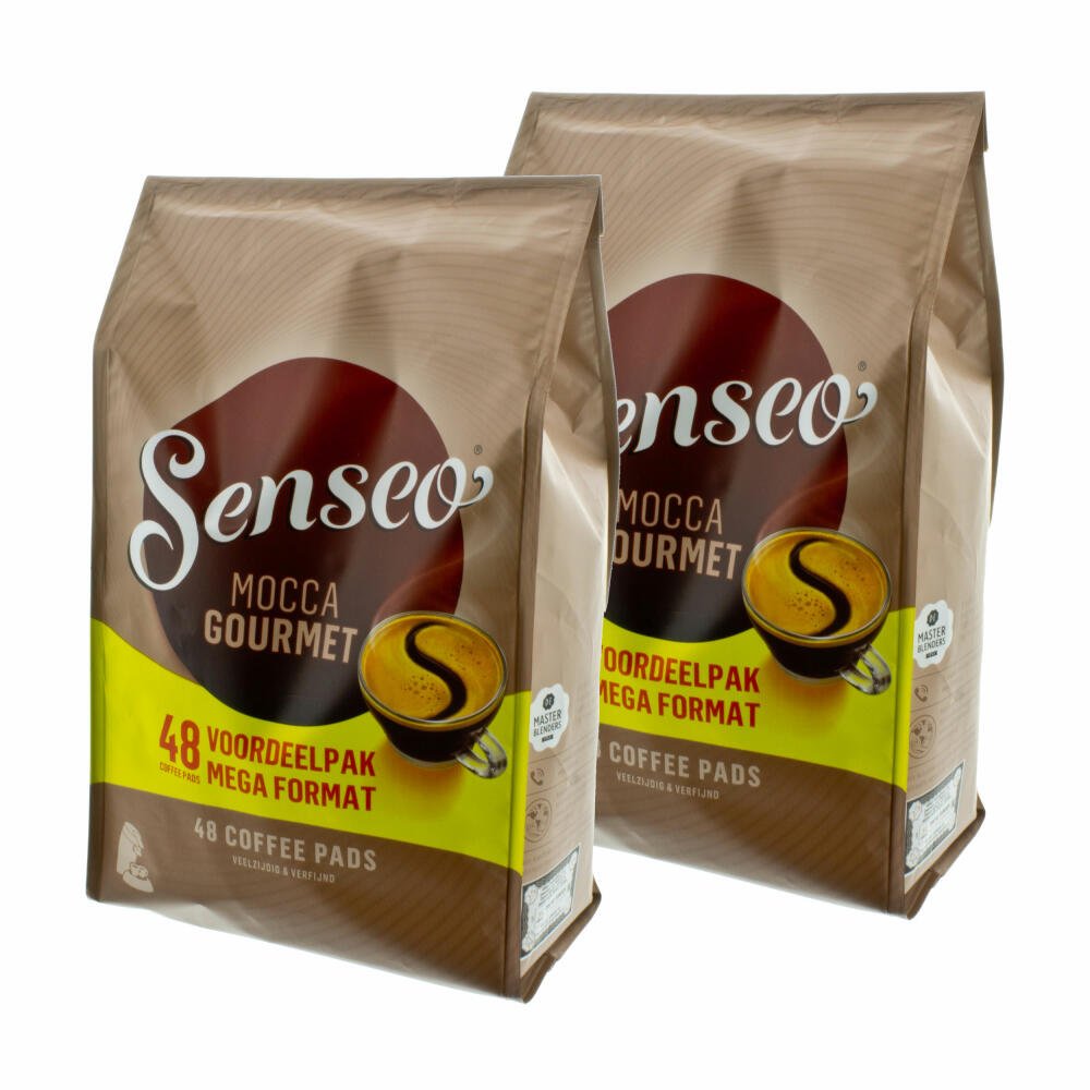 Senseo Coffee Pads Mocca Gourmet, Fresh &amp; Intensive, Coffee for Coffee Pad Machines, 96 Pads