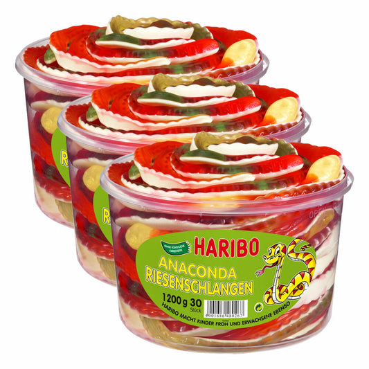 Haribo Anaconda Riesenschlangen, Gummibärchen, Weingummi, Fruchtgummi