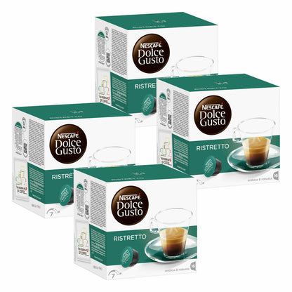 Nescafé Dolce Gusto Espresso Ristretto, Kräftig, Kaffee, Kaffeekapsel 4er Pack, 4 x 16 Kapseln