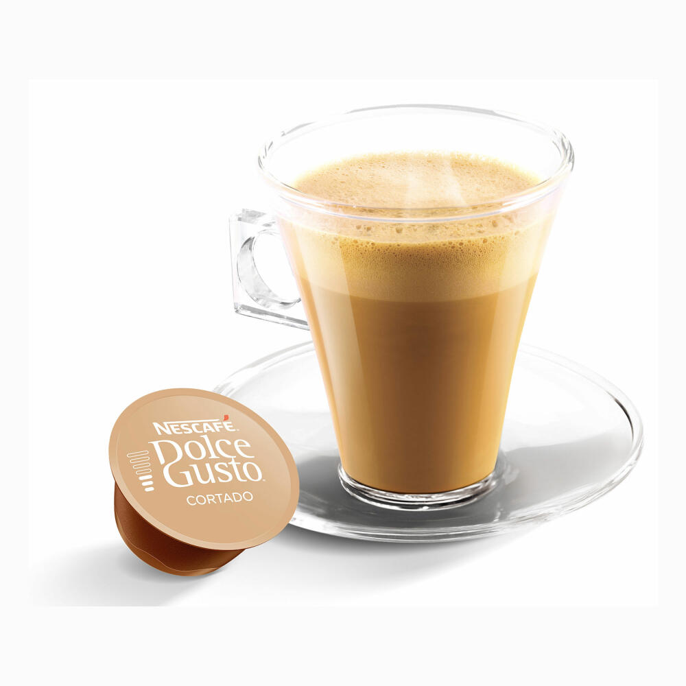 Nescafé Dolce Gusto Cortado Espresso Macchiato Storage Box, Coffee, Coffee Capsules, 30 Capsules