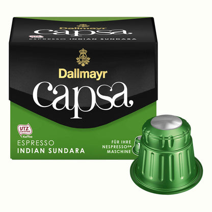 Dallmayr Capsa Espresso Indian Sundara, Nespresso Compatible Capsule, Coffee Capsule, Espresso Capsule, Roasted Coffee, 100 Capsules