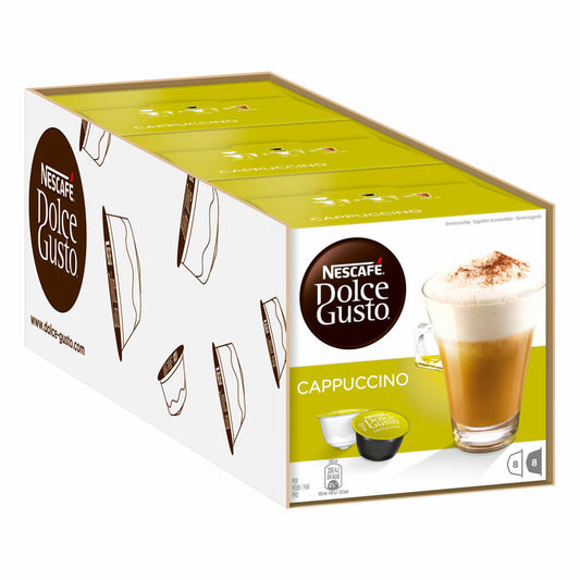 Nescafé Dolce Gusto Cappuccino, Latte, Coffee Capsule, Coffee, 48 Capsules (24 Servings)