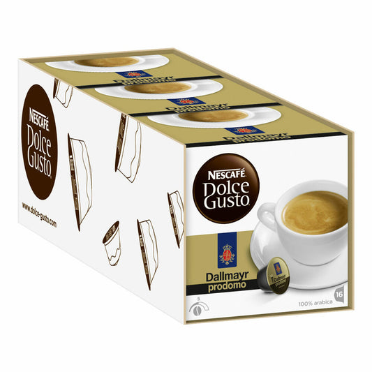 Nescafé Dolce Gusto Dallmayr prodomo, Kaffee, Kaffeekapsel, 3er Pack, 3 x 16 Kapseln