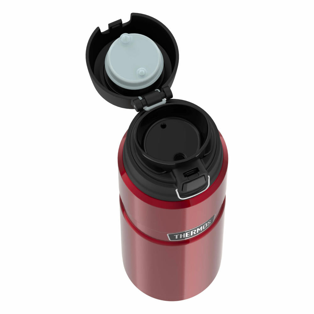 Thermos insulated bottle Stainless King, drinking bottle, stainless steel, cranberry red polished, 700 ml, 4010248070