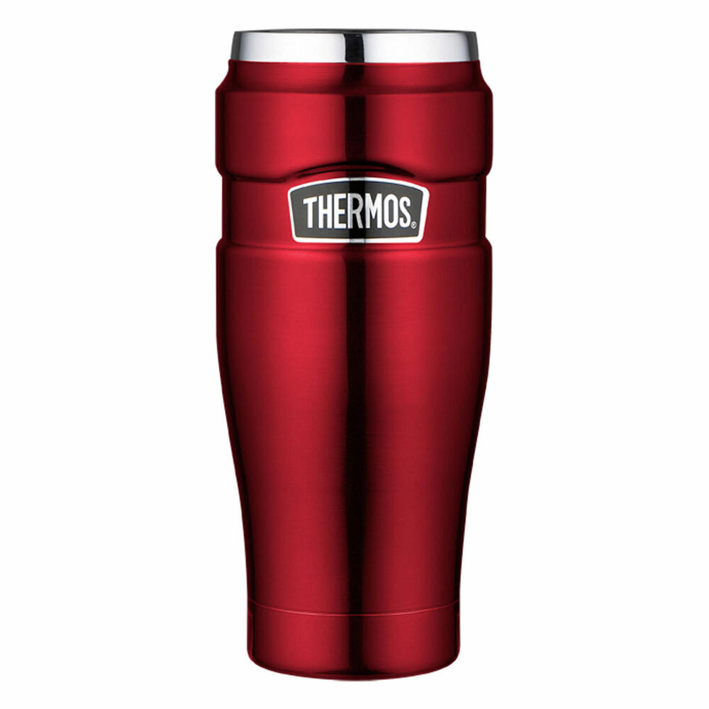 Thermos insulated mug Stainless King, drinking mug, thermal mug, mug, stainless steel, cranberry, 470 ml, 4002248047