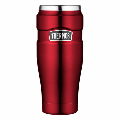 Thermos Isolierbecher Stainless King, Trinkbecher, Thermobecher, Becher, Edelstahl, Cranberry, 470 ml, 4002248047